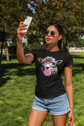 Sheep Monochrome Bubblegum Unisex T-shirt